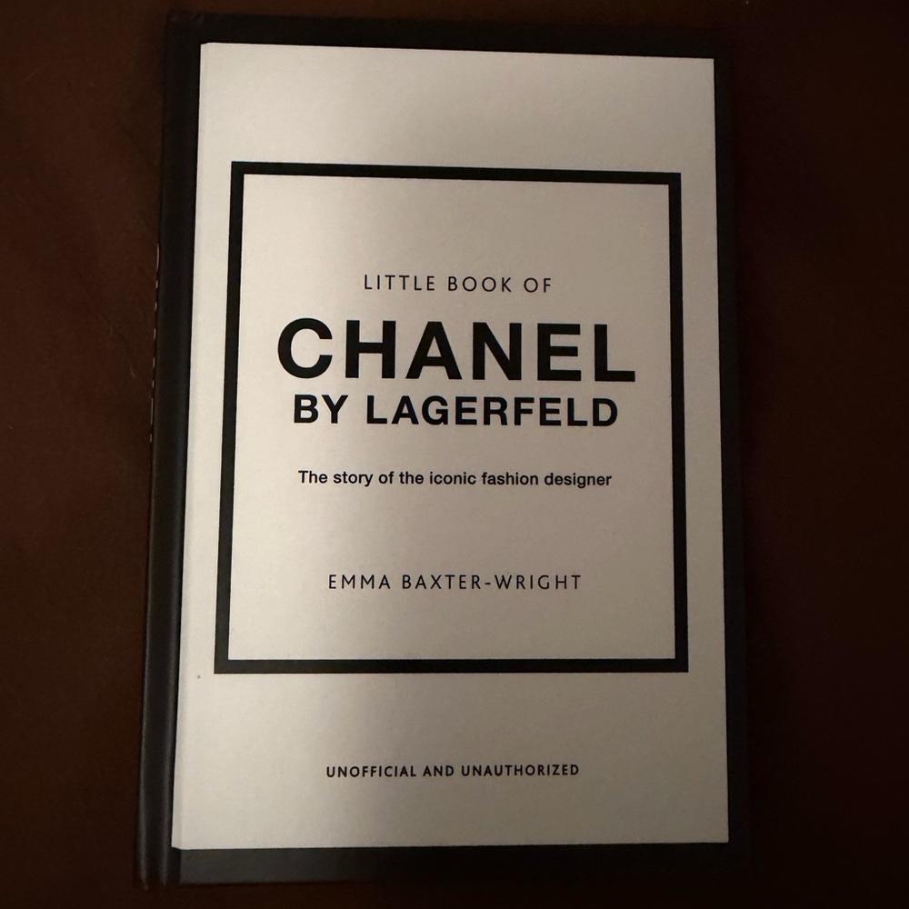 CHANEL Fashion Book with Black and White Cover